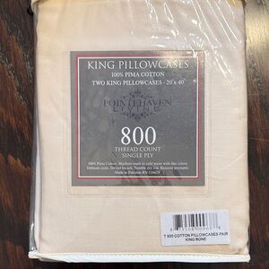 King Pillowcases - Cream